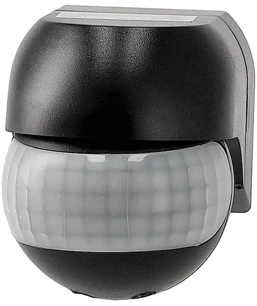 BERGE Pohybové čidlo LED PIR čierne IP44 800W PR054