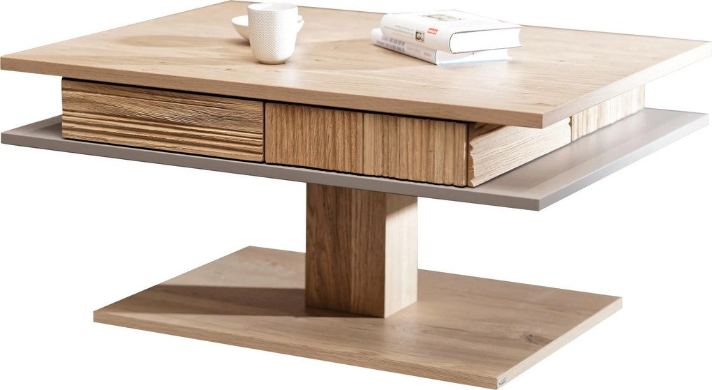 XXXLutz KONFERENČNÝ STOLÍK, sivá, drevo, 90/44/70 cm Voglauer - Stolíky do obývačky - 000142016346