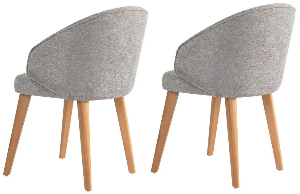 Súprava jedálenských stoličiek Bentley Grey and Light Oak, 2 ks