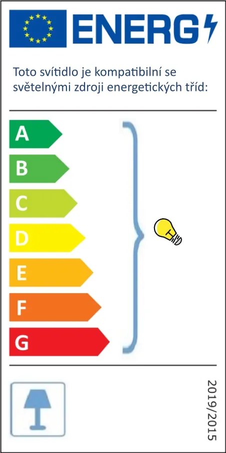 ACA DECOR Nástenné svietidlo TOULOUSE max. 60W/E14/230V/IP20