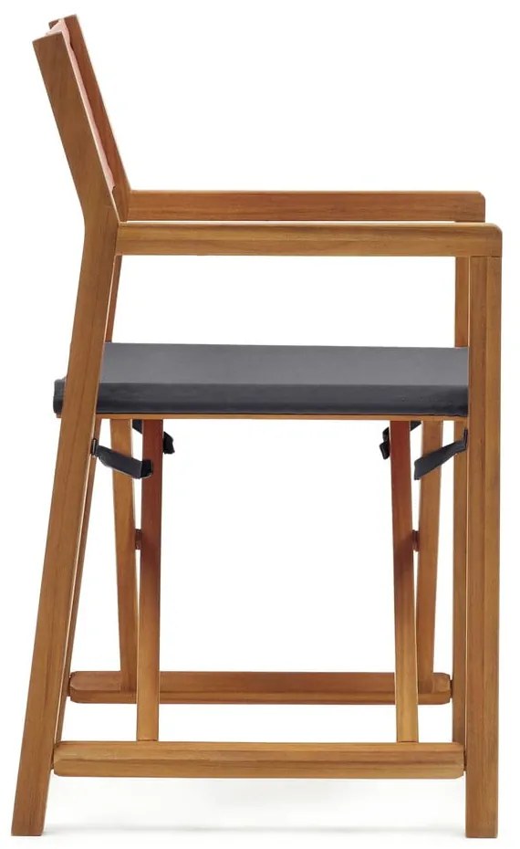 Čierna/drevená záhradná stolička Thianna - Kave Home