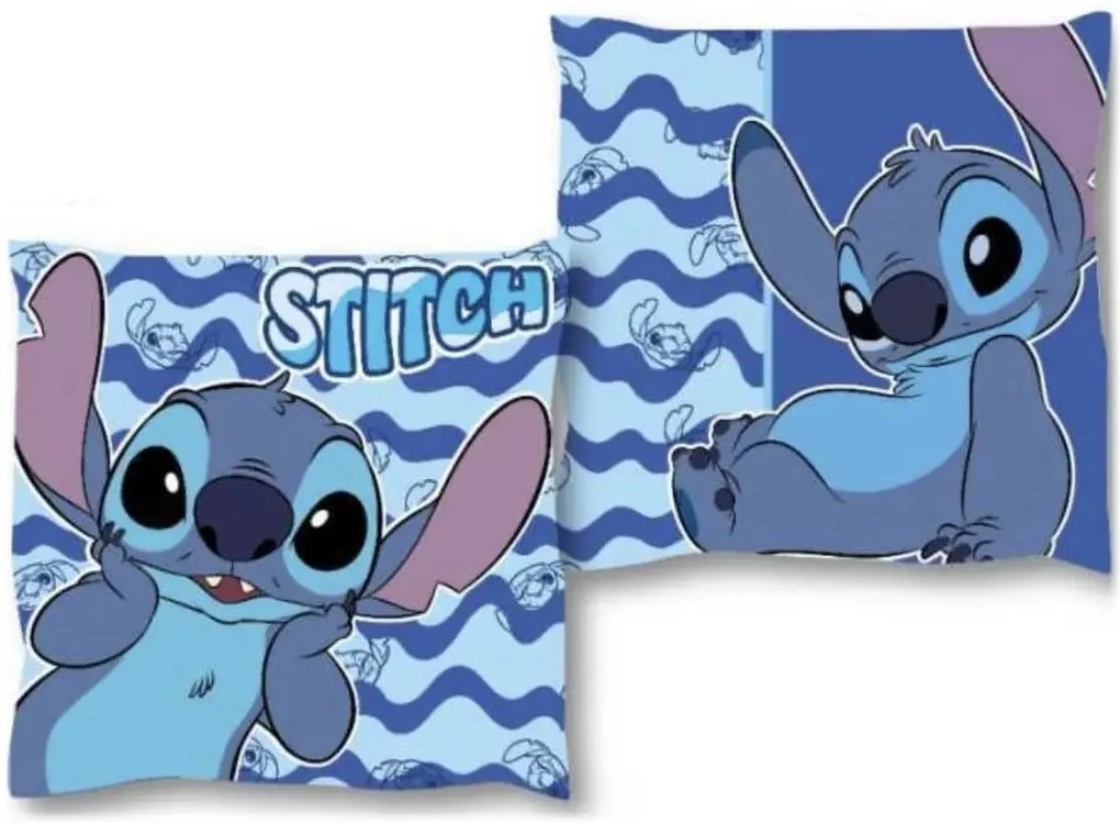 Obojstranný vankúš Stitch - motív Waves - 38 x 38 cm
