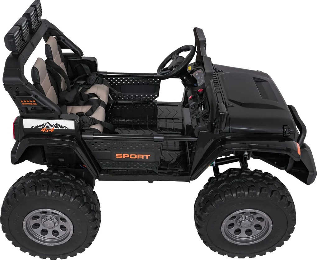 Ramiz Extrémne športové vozidlo 4x4 s variabilnou veľkosťou čierne
