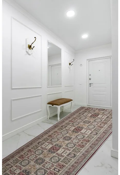 Protišmykový behúň LOTUS CASSETTES 39980 béžový / červený - Výpredaj