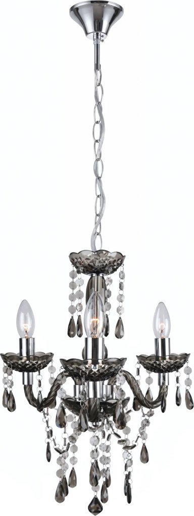 Toolight Toolight, stropné svietidlo 3xE14, EBT007-3CP, šedá, OSW-01242