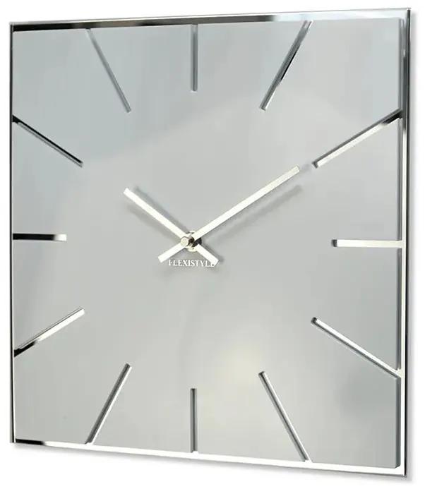 Nástenné biele akrylové hodiny Exact Flex 30cm