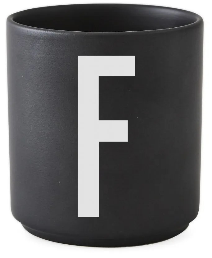DESIGN LETTERS Porcelánový hrnček/dózička Letters Black 300 ml W