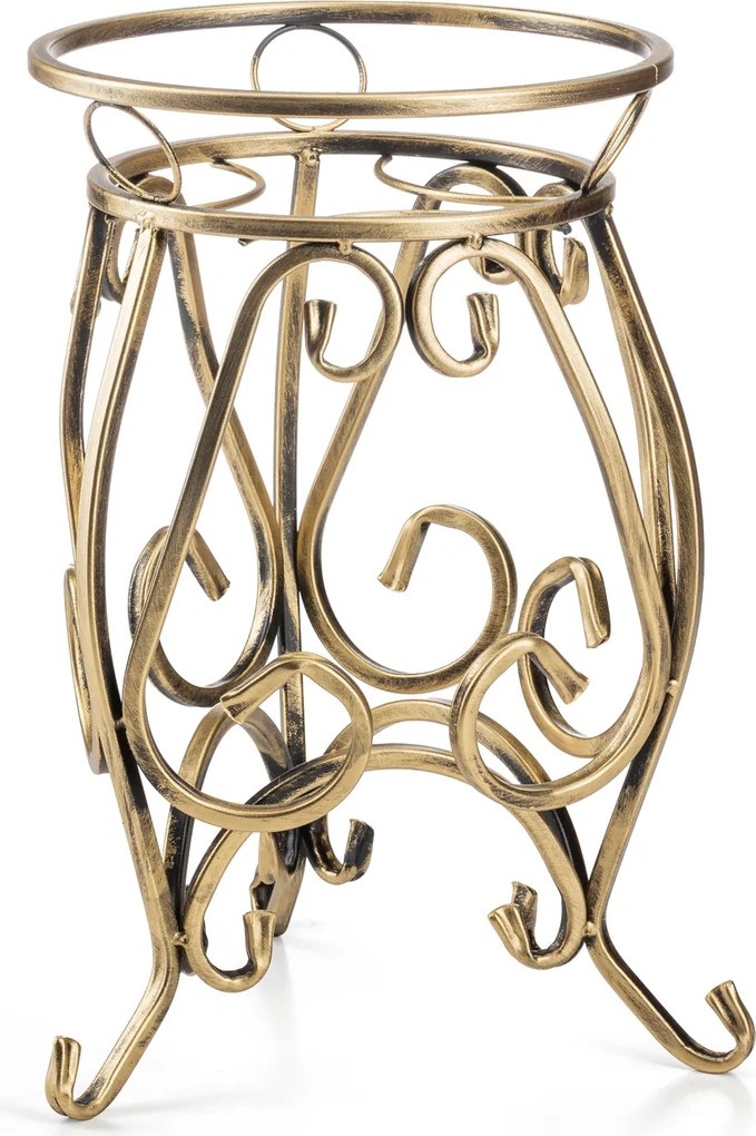 STOJAN NA KVETINÁČ FIORINA 44,5X31 CM ZLATÁ