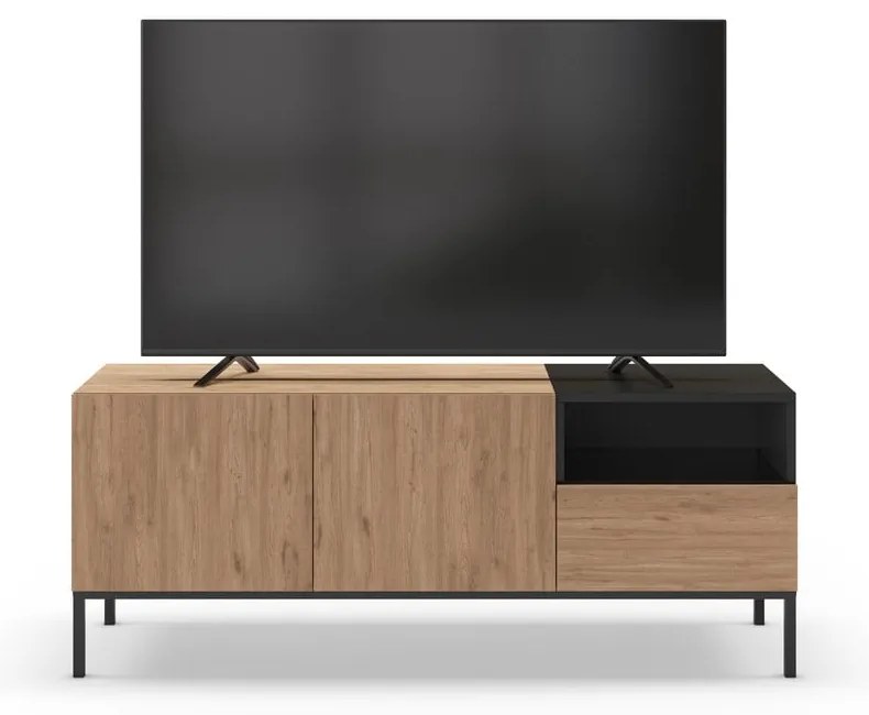 TV stolík v prírodnej farbe 140x55 cm Cailin – Marckeric