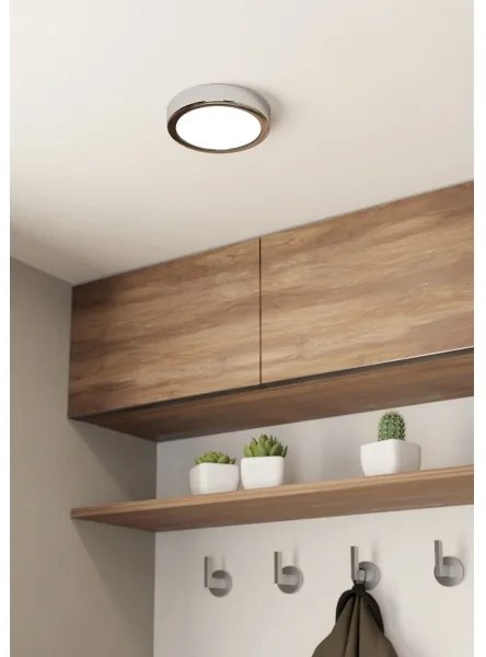 Eglo 900639 - LED kúpeľňové stropné svietidlo FUEVA LED/11W/230V IP44 chróm