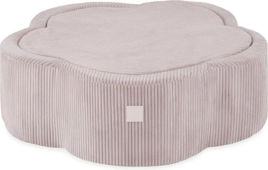 Suchý bazén kvietok s podložkou – ružový menčester 95×30 cm + 200 guličiek