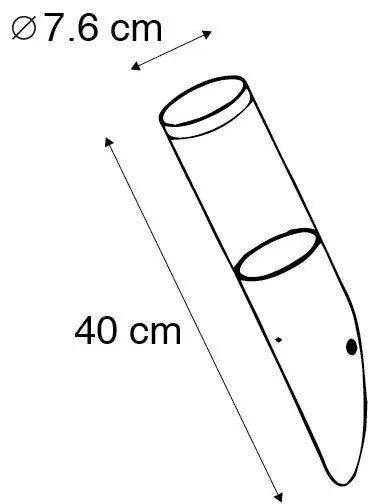 Moderná vonkajšia nástenná lampa tmavosivá IP44 so senzorom súmraku - Rox