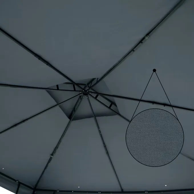 InternetovaZahrada Záhradný altánok Lorca 3x3 m - antracit