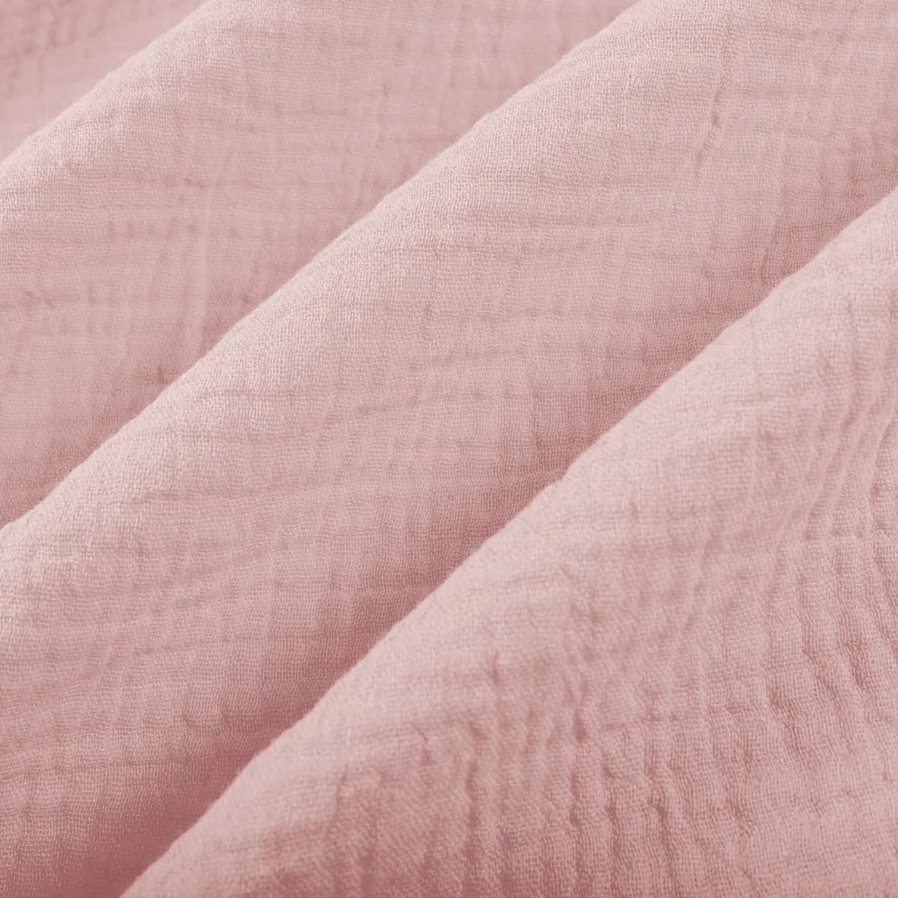 Biante Mušelínová obliečka na vankúš MSN-078 Púdrovo ružová 40 x 60 cm