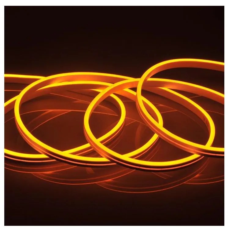 LED Pásik NEON 5m LED/40W/24V oranžová IP65