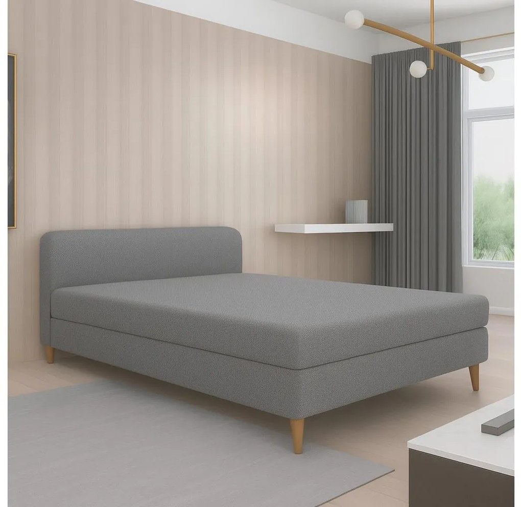 Čalúnená válenda BRISBANE 110x200 cm šedá