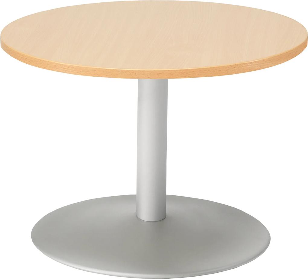 Konferenčný stolík Monty, Ø700 mm, buk / šedá