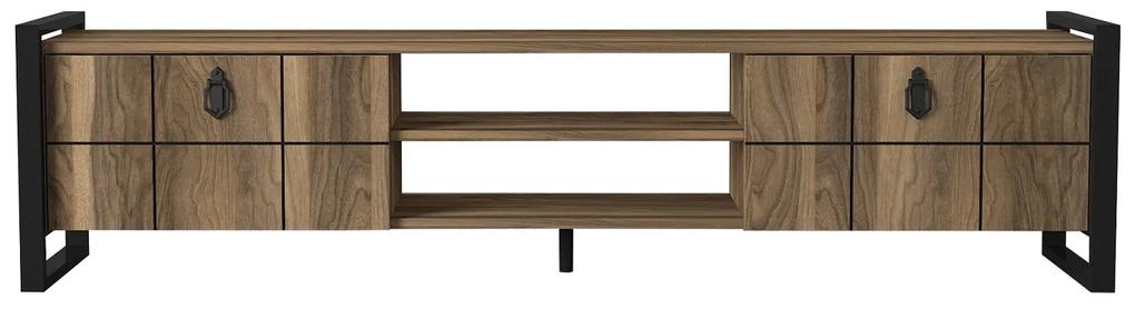Dizajnový TV stolík Tadashi 184,5 cm vzor orech
