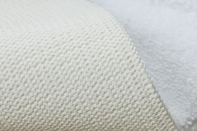 Kúpeľňový koberček SUPREME LINES línie, biely kruh