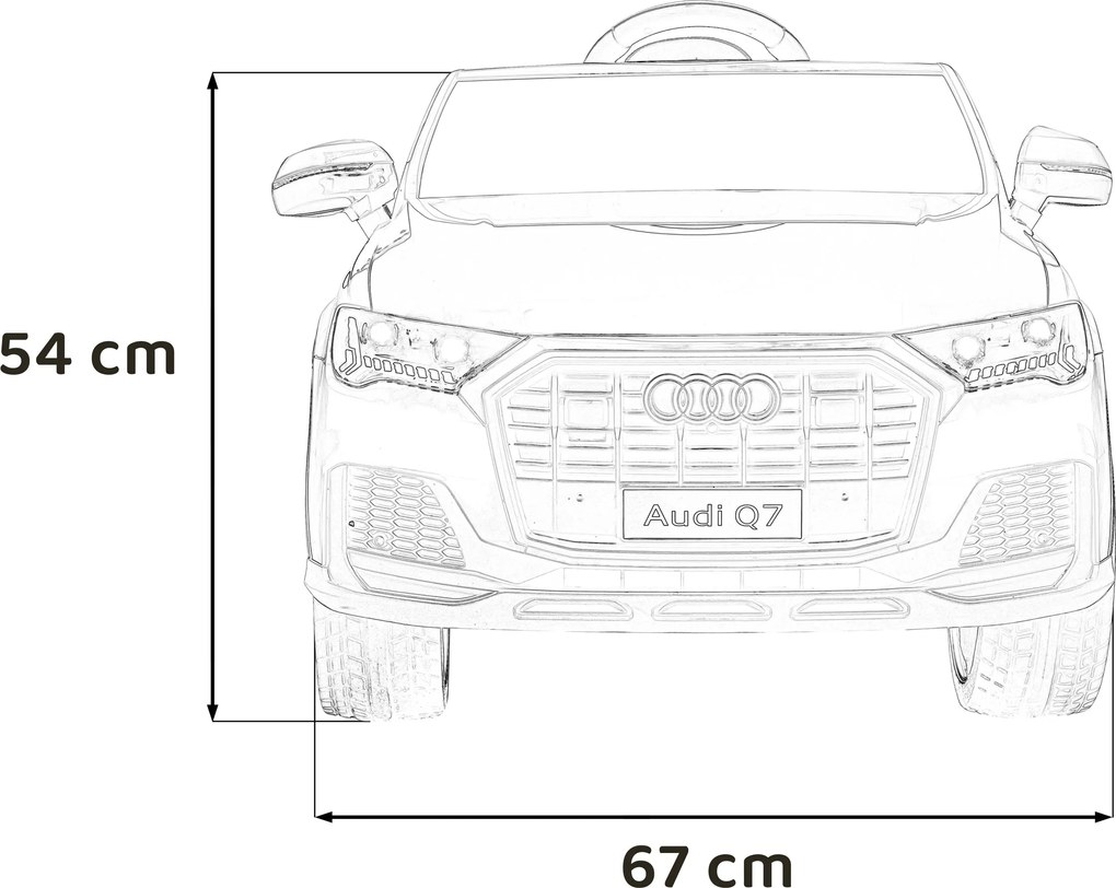 Ramiz Audi Q7 NEW LIFT vozidlo - Červené SUV