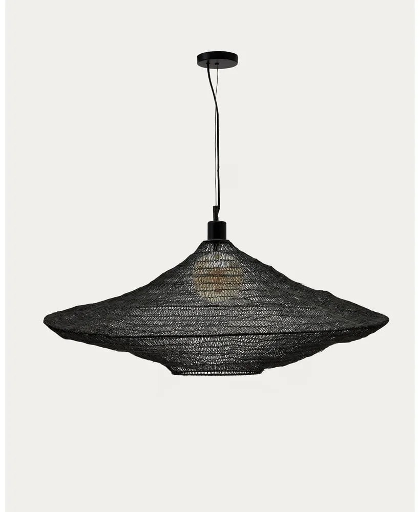 Čierne závesné svietidlo ø 87 cm Makai – Kave Home