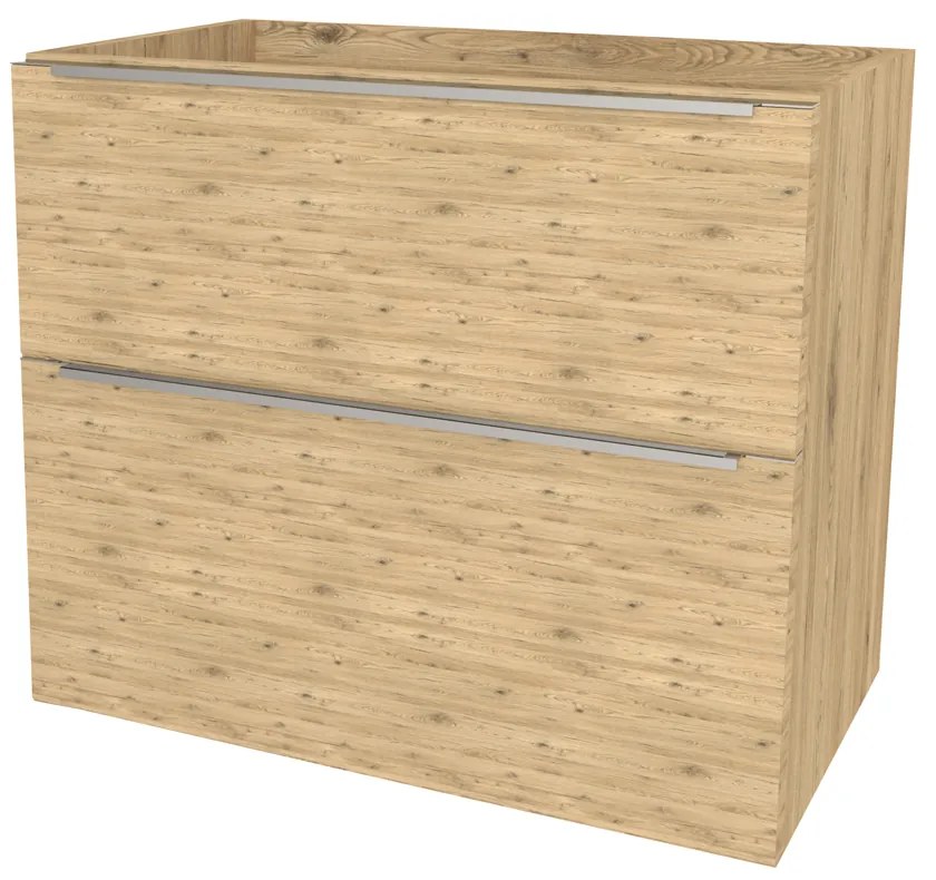 Mereo, Mereo Mailo, kúpeľňová skrinka 81 cm, chróm madlo, Multidecor, Dub San remo sand, MER-CN591SDSAN