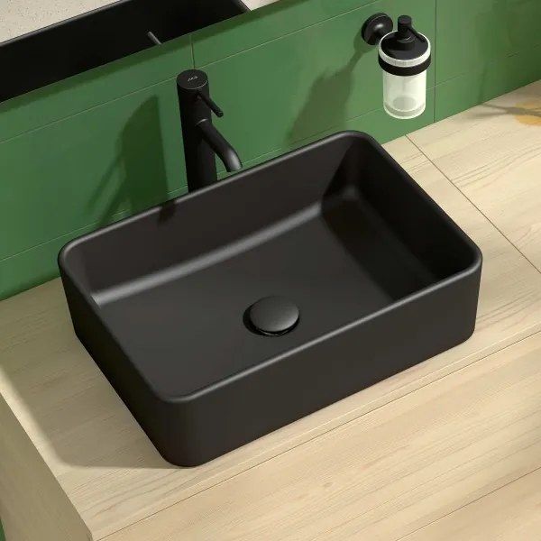 JIKA H8184237161121 - Umývadlo CUBITO 50x35 cm keramika matná čierna