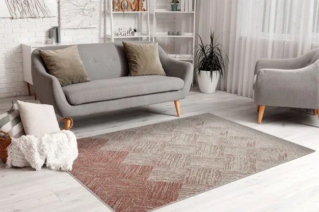 Koberec FUSION 9775 krémový / tehlový