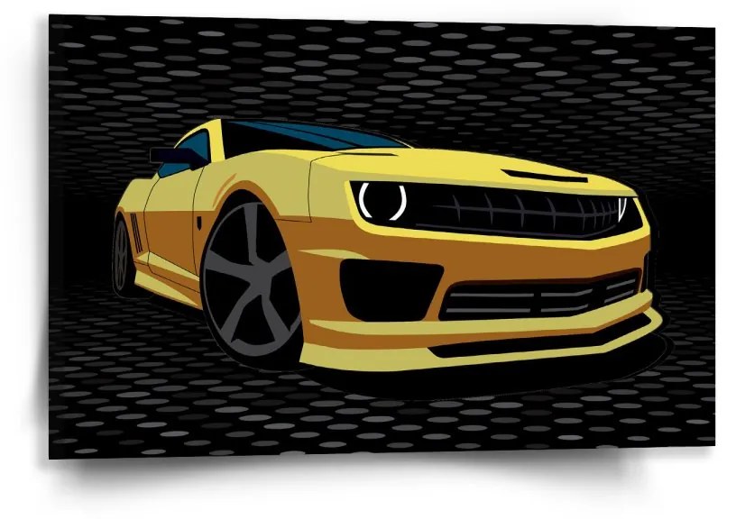 Sablio Obraz Chevrolet Camaro Puntíky - 60x40 cm