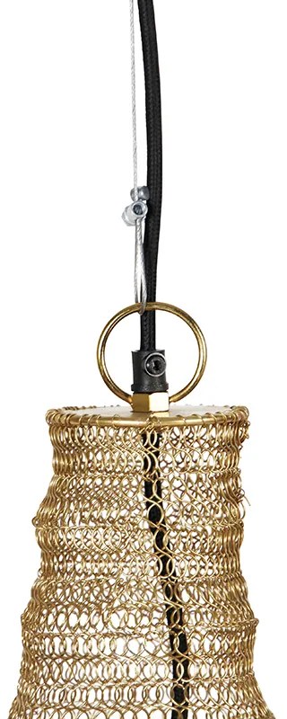 Orientálne závesné svietidlo zlaté 60 cm - Nidum L