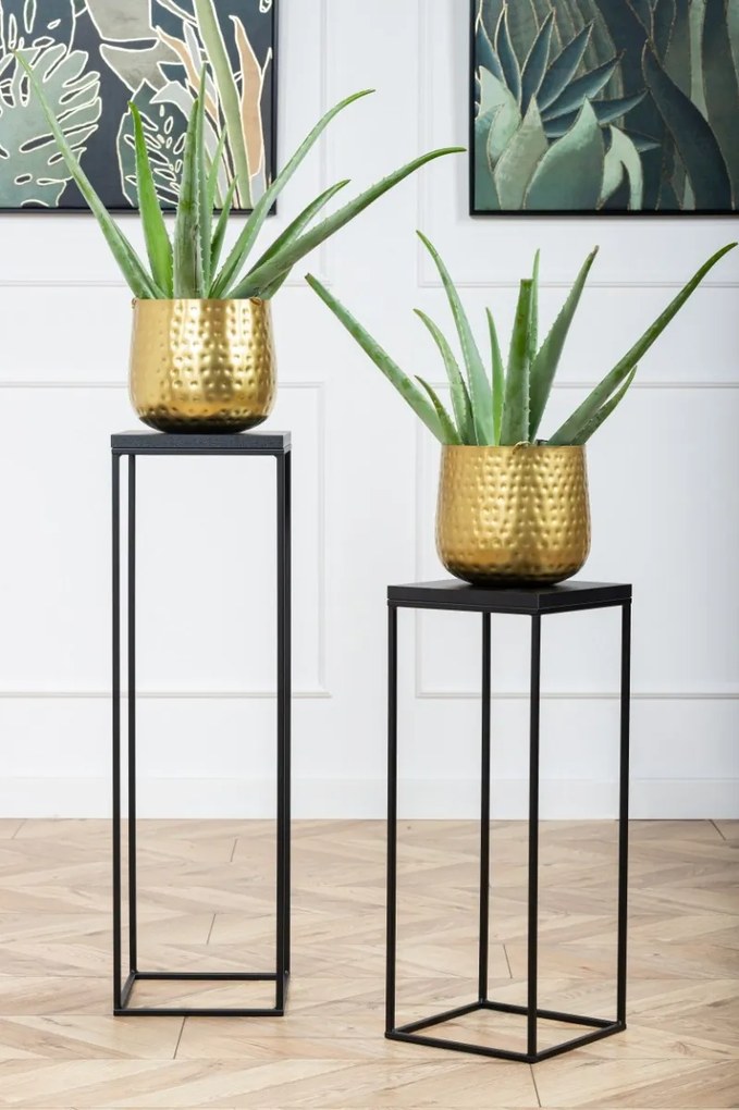 Kvetinový stojan CHARR 60 cm čierny