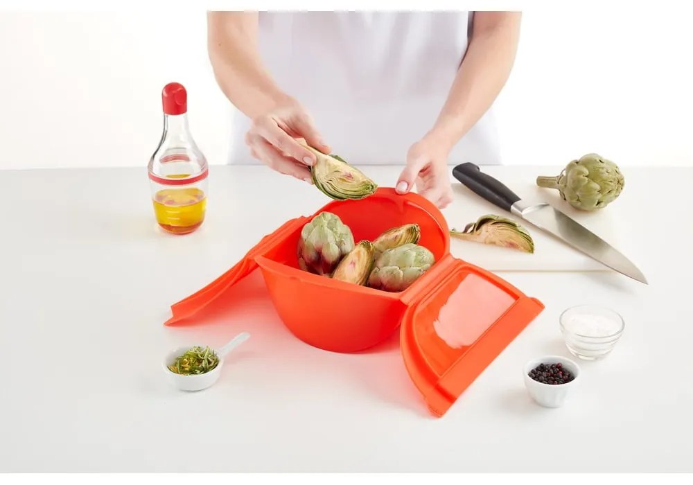 Silikónová nádoba na varenie v pare – Lékué