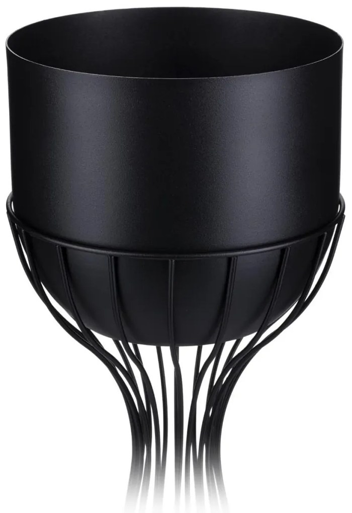 Kvetináč na stojane LOFT V 56 cm čierny