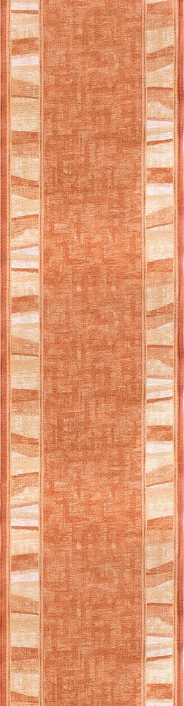 Associated Weavers, Protišmykový behúň na mieru Linea 80, šíre 80 cm, oranžová, chodba / predsieň