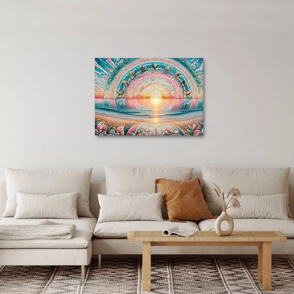 Obraz – Mozaika zapadajúceho slnka (70x50 cm)