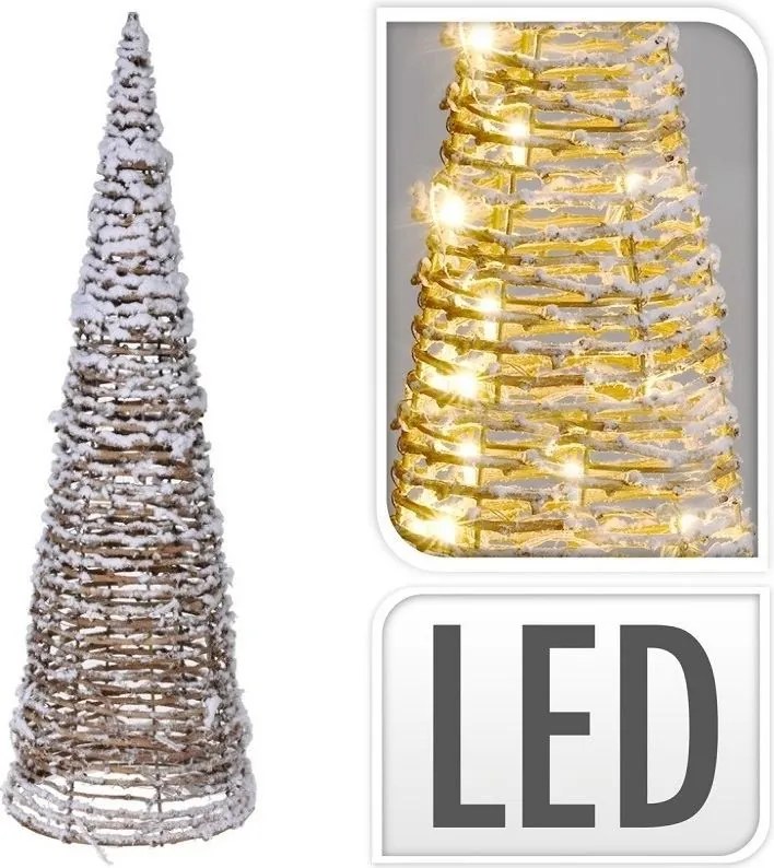 Vianočný stromček s LED – ratanový 60 cm