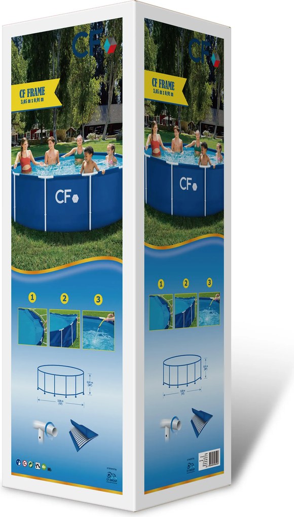 Bazén CF FRAME modrý - 305 x 91 cm