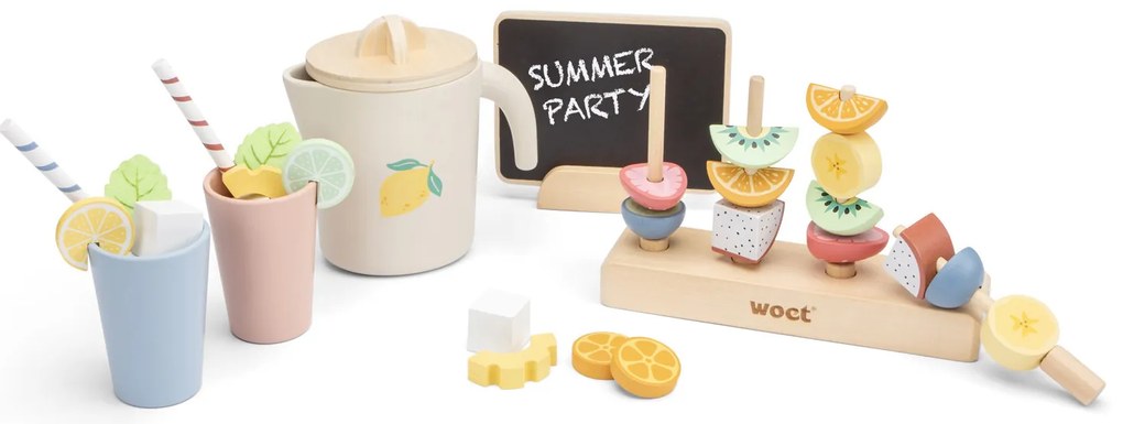 Drevená hracia súprava – letná párty