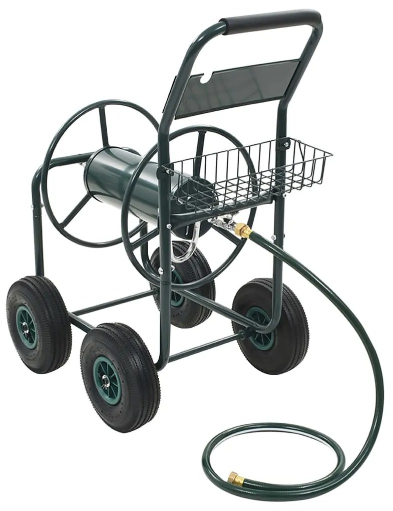 Vozík na záhradnú hadicu s 1/2" hadicovou spojkou 75 m, oceľ