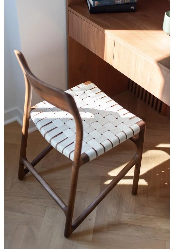 Hnedá/krémovobiela jedálenská stolička Fawn – Gazzda