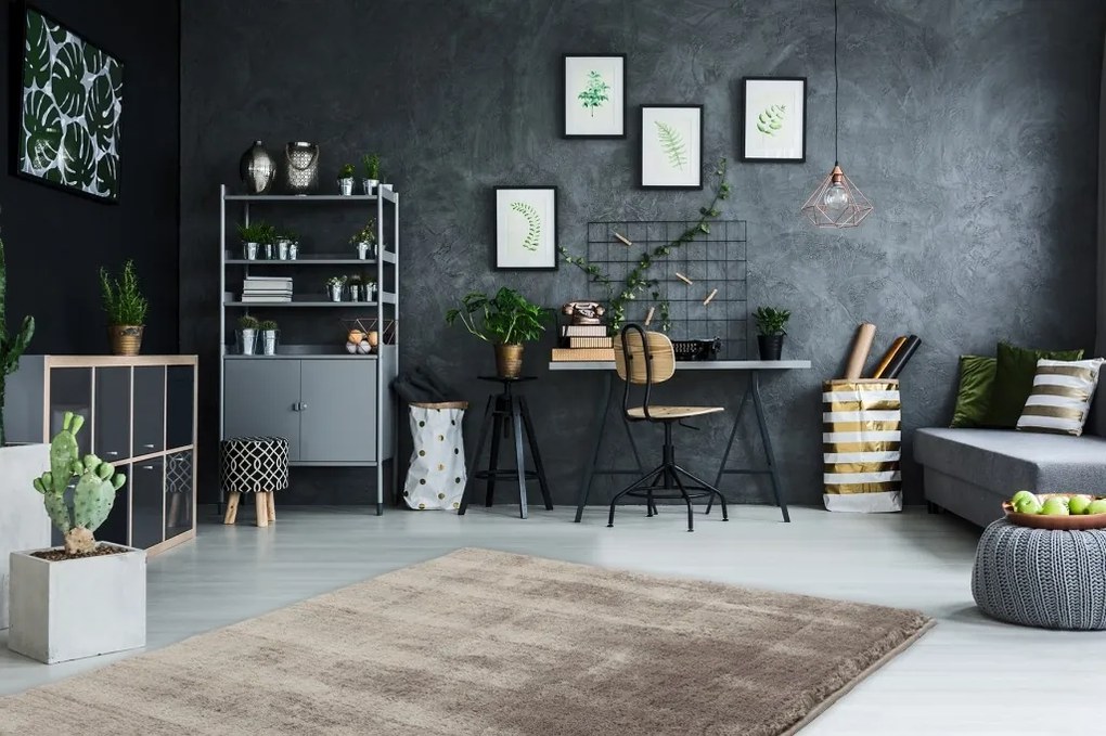 Kusový koberec Curacao 490 Taupe, 60x110, hnedá, obývacia izba, Obsession