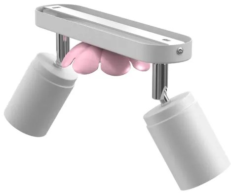 Bodové svietidlo FLOWER 2xGU10/8W/230V biela