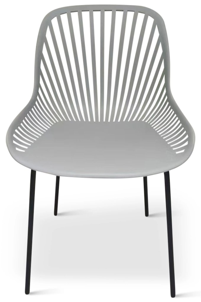 Noela Záhradný jedálenský set Wilder + 4x stolička GABY sivá