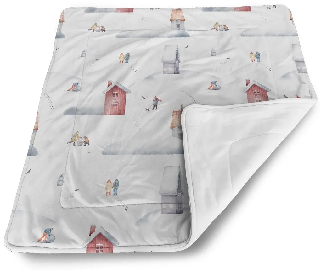 Sablio Deka pre bábätko Zimné radovánky - 90x120 cm