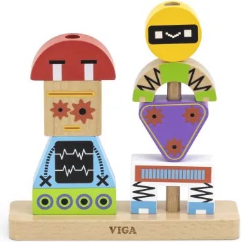Skladacie kocky Viga 44652 roboti