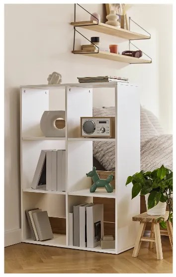 Livarno home Regál Liverpool so 6 priehradkami, 74 x 107 x 33 cm (100392160)