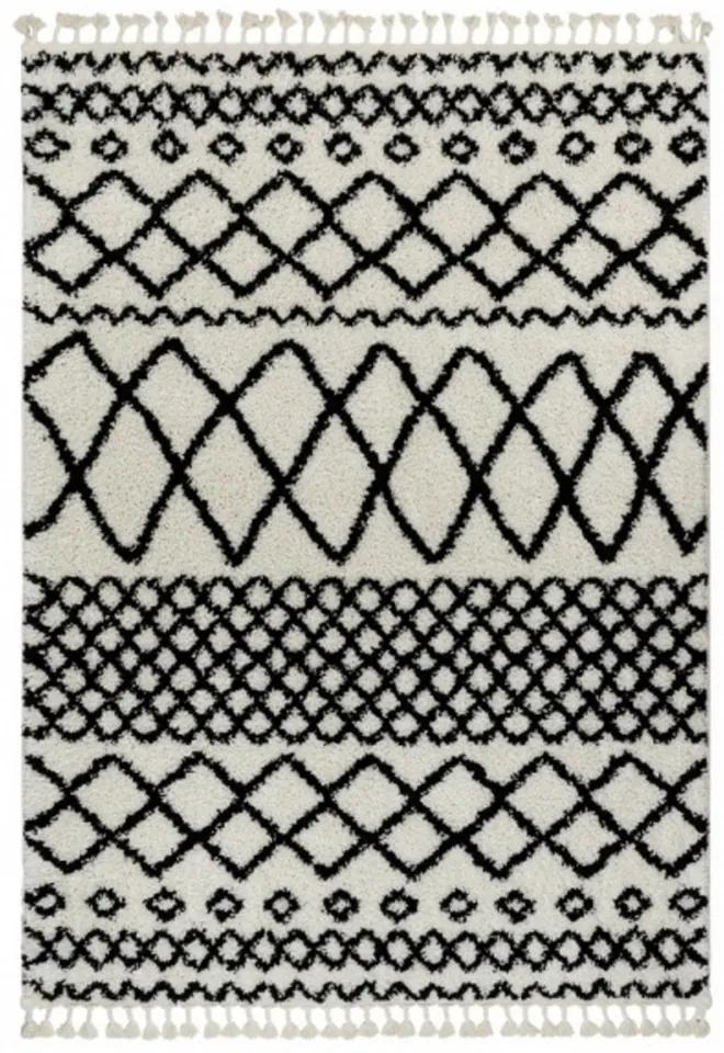 Kusový koberec Shaggy Safi smetanovo biely, Velikosti 240x330cm