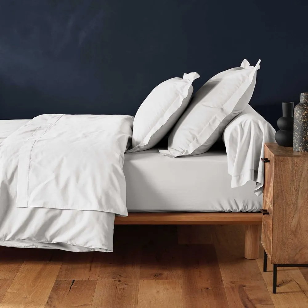 Biela napínacia bavlnená plachta 180x200 cm Lina – douceur d'intérieur