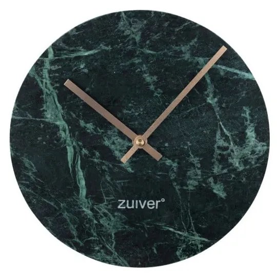 Zelené nástenné mramorové hodiny Zuiver Marble Time