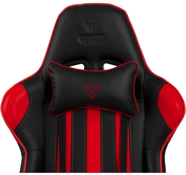 Yenkee - Herná stolička čierna/červená